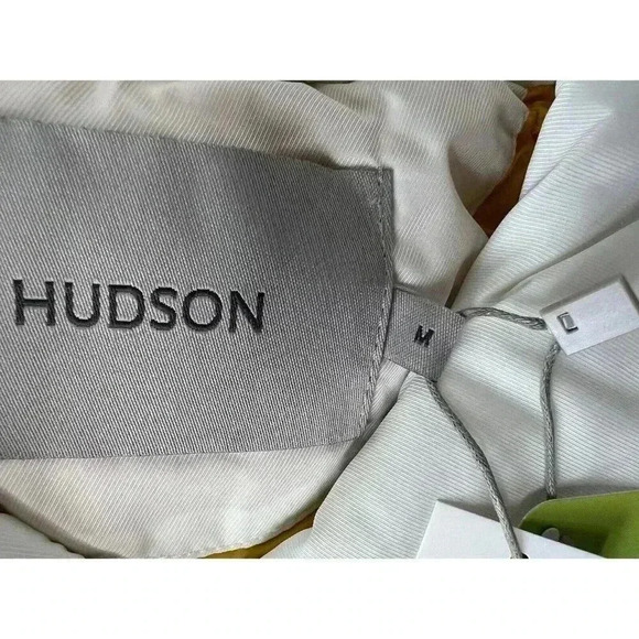 Hudson Quilted Puffer Trucker Jacket Coat Free Thinkers Women Medium NEW - Picture 4 of 8
